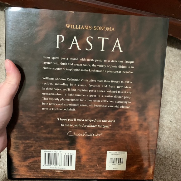 Williams Sonoma pasta cookbook - Picture 2 of 2